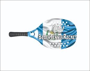 Raquettes de beach tennis et de padel sur mesure avec face en fibre de carbone et verre, poids 310-330g, longueur 50cm, logos et combinaisons de couleurs - Product Image 5