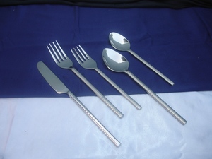 Stainless. Steel Brass Cutlery Flatware Set Restaurant Cheap Hot Sale Silver Flatware Set <b>Dinner</b> Spoons Forks and <b>Knife</b> Cutlery - Product Image 5