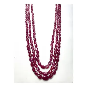 Gema de rubí Maniya para collar, joyería de fabricación, Color rojo sangre profunda Natural, tamaño de 5-10 quilates