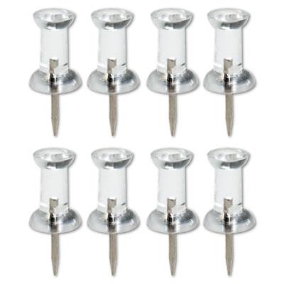 100 шт., прозрачные нажимные булавки в пластиковой коробке