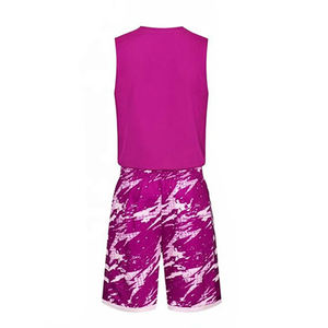 Uniforme de maillot de basket-ball sans manches pour hommes, conception personnalisée, couleur unie, offre spéciale, option grande taille à bas prix - Product Image 3