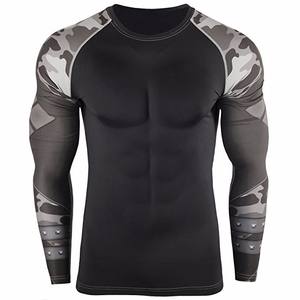 Chemises de sport de Compression, surf à manches longues, Logo personnalisé UV BJJ Rashguard MMA Sublimation hommes éruption Guard DHL Sublimation FEDEX OEM - Product Image 6