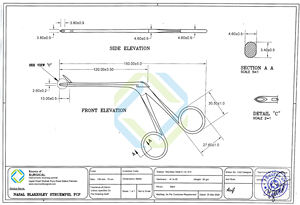 Pinces nasales Blakesley Struempel de qualité supérieure Weil. Pinces à découper nasales, instruments chirurgicaux ORL, acier inoxydable, manuel - Product Image 6