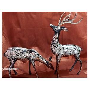 Vaisselle en laiton à motifs animaliers, design personnalisé, gravure et peinture double face, artisanat ancien, prix de gros - Product Image 1