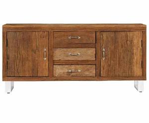 Sleeper aparador de madera con patas de hierro, aparador de madera antigua - Product Image 2