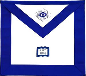 Masonic Blue Lodge Officers <b>Apron</b> Set of 11 Embroidered <b>Aprons</b>, <b>Leather</b> Masonic Regalia <b>Apron</b> - Product Image 3