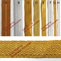 Vêtements liturgiques religieux, broderie ecclésiastique, tresse, dentelle, garniture pour uniformes de cérémonie