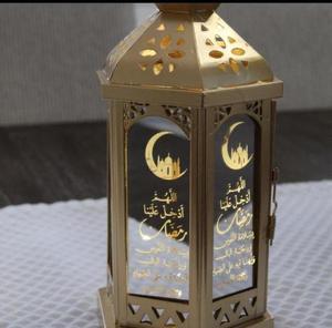 Diseño personalizado MDF luz linternas decorativas hogar lujo Ramadán musulmán islámico Alá Eid regalo otros candelabros - Product Image 3