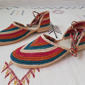 Moroccan raphia Shoes Handmade Creations - Product Image 1