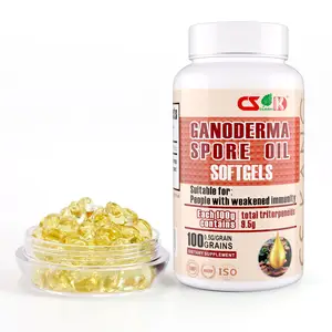 Manufacture Natural Extract Vitamins Ganoderma Lucidum Spore Oil Soft Capsules Antibiotic Supplement