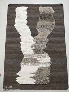 Wholesale 100% Cotton European Style Shaggy Rug <b>Striped</b> Kilim Handmade Woven Floor Area Carpet for Bedroom Decor Modern 1 Piece - Product Image 4