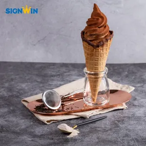 냉동 디저트 분말 소프트 아이스크림 분말 초콜릿 가방 포장 판매 중국 공장 가격 뜨거운 아이스크림 국자 20% Brix 1 kg