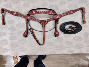 Sillines occidentales de cuero de calidad superior de alta calidad Y & Z, juego de Riendas de cuello de pecho ecuestre de caballo a precio mayorista - Product Image 6