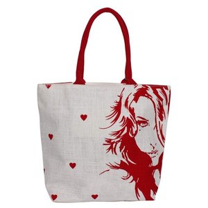 Sac de shopping, en Jute, blanc uni, imprimé écran, fantaisie, pour femmes, vente en gros, plage, impression personnalisée - Product Image 5