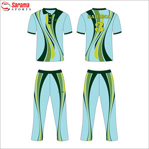 ชุดกีฬาคริกเก็ตแบบแห้งเร็ว รุ่น 001 ของทีมมาเลเซีย ยี่ห้อ Sarama Sports สำหรับผู้ชาย พิมพ์ลายแบบ Sublimation - Product Image 3