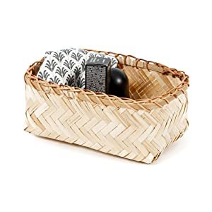 Panier de rangement en bambou tissé, compact, panier de rangement en bambou, fimi Port, vente en gros, livraison gratuite - Product Image 5