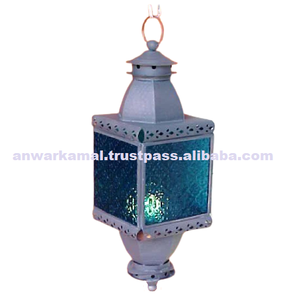 โคมไฟแก้วโลหะทรงสี่เหลี่ยมสำหรับตกแต่งบ้าน - Product Image 4