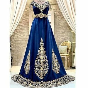 FLOOR LENGTH STYLISH CAFTAN DRESS EMBROIDERY OF DABKA, CRYSTAL GLASS BEADS,GLASS STONE WORK FOR PARTY-WEAR @ 2022 - Product Image 1