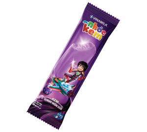 Délicieux Crème Glacée Taro Saveur de Noix De Coco-Emballage 60 Ml Par Sac X 30 Sacs Par Carton - Vinamilk - Choc Clé Marque 22.1% Brix - Product Image 1