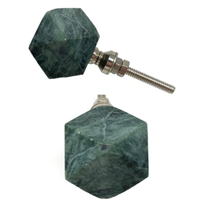 Bouton en pierre de marbre vert naturel pour meubles pour armoires commodes armoires cuisines chambres salles de bains [AK 101] - Product Image 1