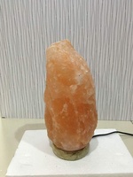 Lampe de sel de l'Himalaya rose clair, matériau organique, certifiée ISO/Santé, objet de collection artistique, thème ange sculpté Sian européen