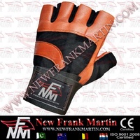 Gants de fitness unisexes personnalisables NFM marron et noir pour la musculation, la protection des paumes, le crossfit, les WOD, les tractions, OEM ODM
