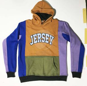 Sudadera con capucha personalizada para hombre, 3 paneles, bordado, tela de algodón cómoda de alta calidad, sudaderas con Panel con bordado de sarga - Product Image 2