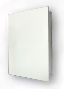 กระจกสี่เหลี่ยม2หน้าเลนส์สีเงินสำหรับห้องน้ำตู้เก็บอุปกรณ์ภายในห้องน้ำตู้อะลูมิเนียม KD สำหรับใช้ในโรงแรมดีไซน์ทันสมัย - Product Image 3