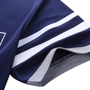 Traje de manga corta personalizado para hombre, ropa deportiva para correr, secado rápido, transpirable, de talla grande - Product Image 4