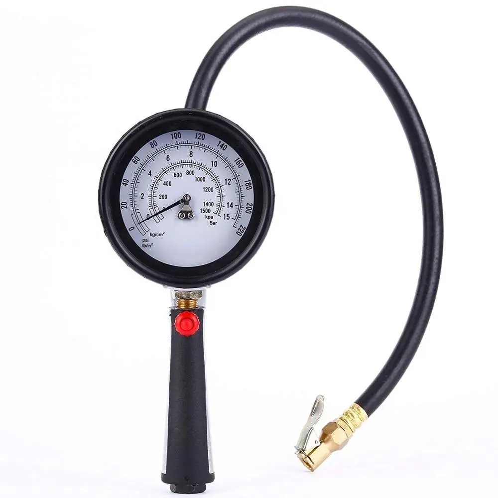 Heavy Duty Tire Inflator 220 PSI air chuck best bike bicycle compressor deflator gauge trucks repair handheld tool machine