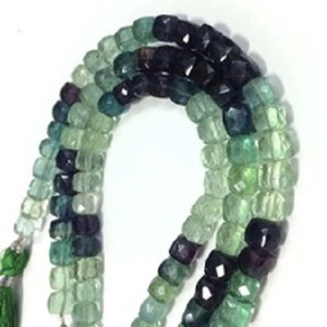 6mm 8mm naturel bleu Fluorite boîte à facettes perles de pierres précieuses brin à pierres semi-précieuses prix usine de fabrication de bijoux en ligne - Product Image 1