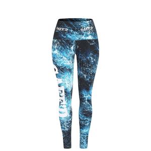 Customized Women's Yoga <b>Leggings</b> 84% RPET 16% Spandex Breathable Mid-Waist Plus Size <b>Leggings</b> - Product Image 1
