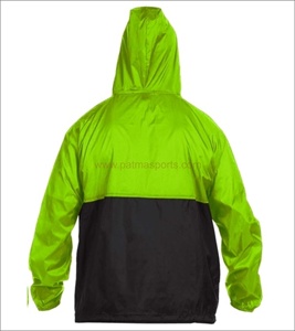 Best Selling Custom Hooded Sports <b>Jacket</b> Men Windbreaker Coated Breathable Embroidery Windproof Rainproof Outdoor Sports - Product Image 2