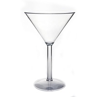 Verre à cocktail martini classique en acrylique plastique sans BPA de 12 oz pour le camping EL AG-139
