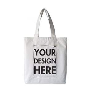 Asa de hombro al por mayor eco-friendly reutilizable personalizado impreso bolsa de algodón para uso comercial - Product Image 4