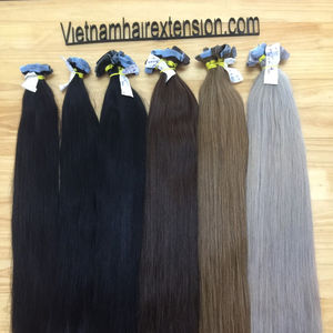 Extensions de cheveux à bandes adhésives - 100% cheveux humains - Cheveux vierges Remy - Haute qualité - Longueur de 8 à 40 pouces - Pour toutes les couleurs de teinture - Product Image 1