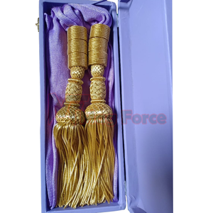 Solid Color Silver Hand Embroidered Eco-Friendly Non-Distortion Polyester Decorative Sash Custom Sizes Fashion Accessory for - Product Image 3