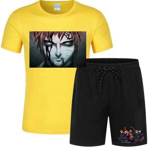 ชุดเซ็ตสองชิ้นเสื้อยืดและกางเกงขาสั้นลำลองสำหรับผู้ชาย ระบายอากาศได้ดี พิมพ์ลายตามสั่ง ขายส่ง ผลิตจากโพลีเอสเตอร์/ไนลอน ป้องกันแบคทีเรีย เหมาะสำหรับฤดูร้อน - Product Image 3