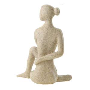 2023 estatua/figurita decorativa para el hogar de chica de Yoga hecha a mano en Material de resina de Vietnam para manualidades y regalos para mujer - Product Image 3