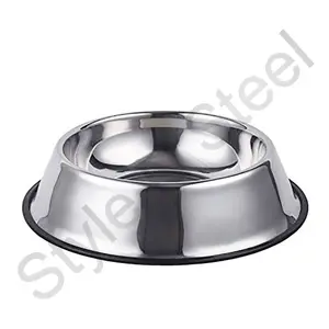 Heat- Resistant Stainless Steel Dog Bowl Pet Food And Water Bowl Pet Feeding Bowl Hamster Dish Stainless Steel