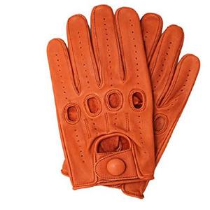 2025 usine vente plein doigt en cuir gants de conduite noir léger antidérapant réglable dragonne unisexe de haute qualité - Product Image 5