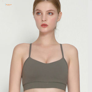 Vente flash Soutien-gorge de sport personnalisé pour femmes Grande taille Réversible Léger Décontracté Respirant Extensible dans les quatre sens Écologique - Product Image 2
