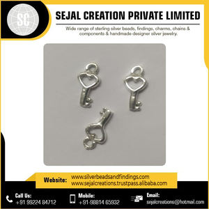 Mejor precio personalizado 925 encantos de plata esterlina lindo a granel elegante bisel ajuste incrustaciones a granel - Product Image 5