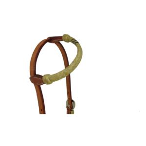 Collier de tête de cheval en cuir de vache d'Argentine de qualité supérieure fait à la main, avec une seule oreille, perles, rênes, collier de poitrail pour cheval - Product Image 2