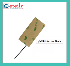 Antena Flexible 4G 5dBi, 52x24 con Cable de 1,13mm + conector UFL para montaje adhesivo PCB, alta calidad, bajo precio - Product Image 2