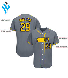 En gros D'entraînement de L'équipe De Sport De Mode Maillot De Baseball 100% Coton Vêtements D'équipe Personnalisé Sublimé Maillot De Baseball par Huzaima - Product Image 3