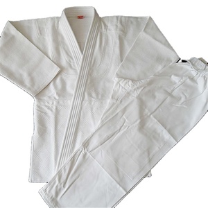 Uniforme de Judo 100% algodón, blanco liso, cómodo, precio al por mayor - Product Image 1