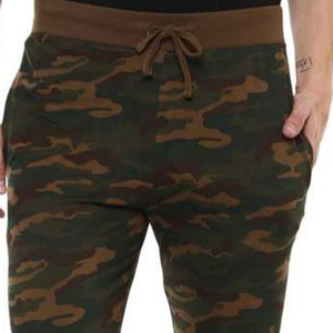 Marque distributeur personnalisée Pantalon de jogging de sport ajusté camouflage pour homme Pantalon de survêtement d'hiver en coton vierge imprimé anti-rides rapide grande taille à plat - Product Image 2