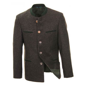 OEM Bavarian Lederhosen Trachten Oktoberfest Bavarian <b>Jackets</b> Bavarian <b>Suede</b> Coat Traditional Leather Western <b>Jacket</b> - Product Image 5