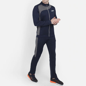 Men's Sportswear O-Neck Zipper Hoodie With Matching Joggers Sweat Suit Set - Product Image 2